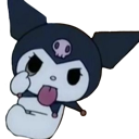 Kuromi_Bleh emote for Discord