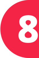 Number_8_left emote for Discord