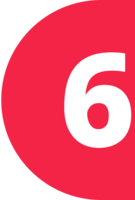 Number_6_left emote for Discord
