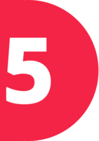 Number_5_right emote for Discord