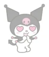 Kuromi_love emote for Discord
