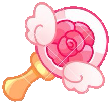 PinkWandBloomWings emote for Discord