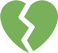 green_broken_heart emote for Discord