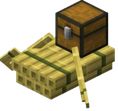 Minecraft_Bamboo_Raft_Boat_Chest emote for Discord