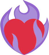 heart_on_fire_purple emote for Discord