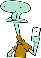 Derpy_Squidward emote for Discord