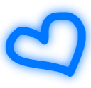 blueheart emote for Discord