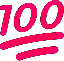 pink_hundred emote for Discord