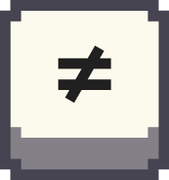 pixel_symbol_not_equal emote for Discord