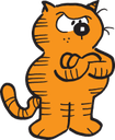 HeathcliffArmsCrossed emote for Discord