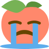 Crying_Peach emote for Discord
