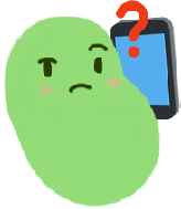 bean_phone_confused emote for Discord