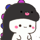 Genderfluidzilla emote for Discord