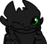 Toothless_Fingerguns emote for Discord