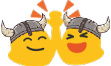 blobVikingHigh5 emote for Discord