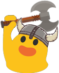 blobVikingHero emote for Discord