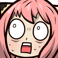 anyaScared emote for Discord