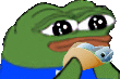 pepe_suzanfischh_eat emote for Discord