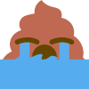 poop_sobbing emote for Discord