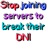 StopJoiningServersToBreakTheDNI emote for Discord