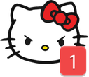 hellokittyping emote for Discord