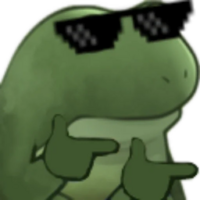 frog_fingerguns emote for Discord