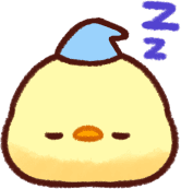 chick_sleepy emote for Discord