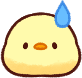 chick_sweat emote for Discord