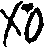 black_xo emote for Discord