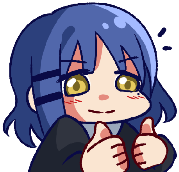 bocchiryothumbsup static emote