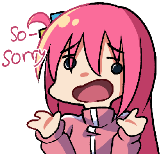 bocchisorry emote for Discord