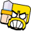 Barbarian_Angry_BrawlStars_Pin emote for Discord