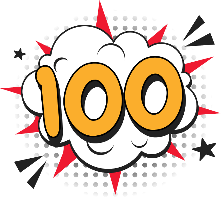 100 emote for Discord