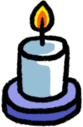 white_candle emote for Discord