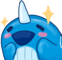 narwhal_blush emote for Discord