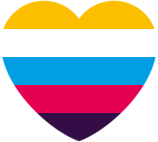 polyam_heart emote for Discord