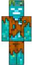 Minecraft_Drowned_Pixel_Art emote for Discord