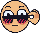 WoahSunglassesBlush emote for Discord