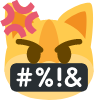 SwearingCat emote for Discord