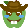 CowboyAppleExcited emote for Discord