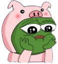 pepefeelingcute emote for Discord