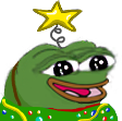 peepoChristmasHappy emote for Discord