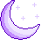 purpleglittermoon emote for Discord