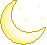 yellowglittermoon emote for Discord