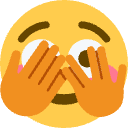 Shyfacepeeking emote for Discord