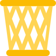 wastebin_gold emote for Discord