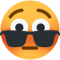 flushed_sunglasses emote for Discord