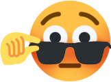 flushed_sunglasses_hand emote for Discord