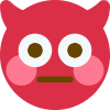 flushed_demon emote for Discord