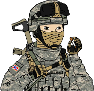 NorwegianSoldierWojak emote for Discord